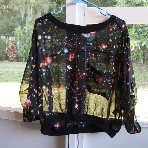 princess vera wang Tops - <👽 3/20$>Princess by Vera Wang Galaxy Women's blouse size M
